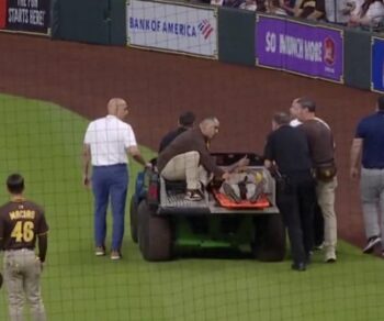 Luis Arraez rejoins Padres after scary collision with Astros’ Mauricio Dubon