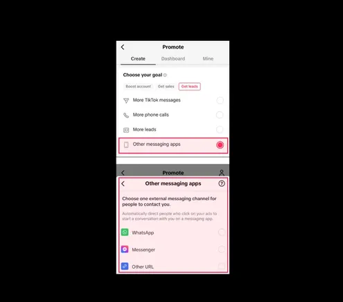 TikTok Will Enable Users to Divert Leads to Other Messaging Apps