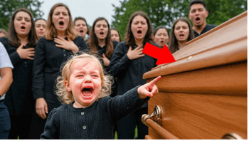 The 2-Year-Old Baby Keeps Pointing At His Father’s Coffin, What Happens Next Is Shocking…