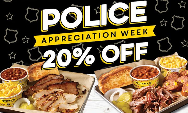 Dickey’s Honors Police with 20% Off During National Police Week