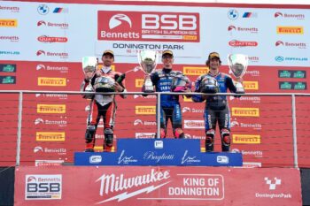 Ray withstands the pressure to take terrific treble at Donington Park