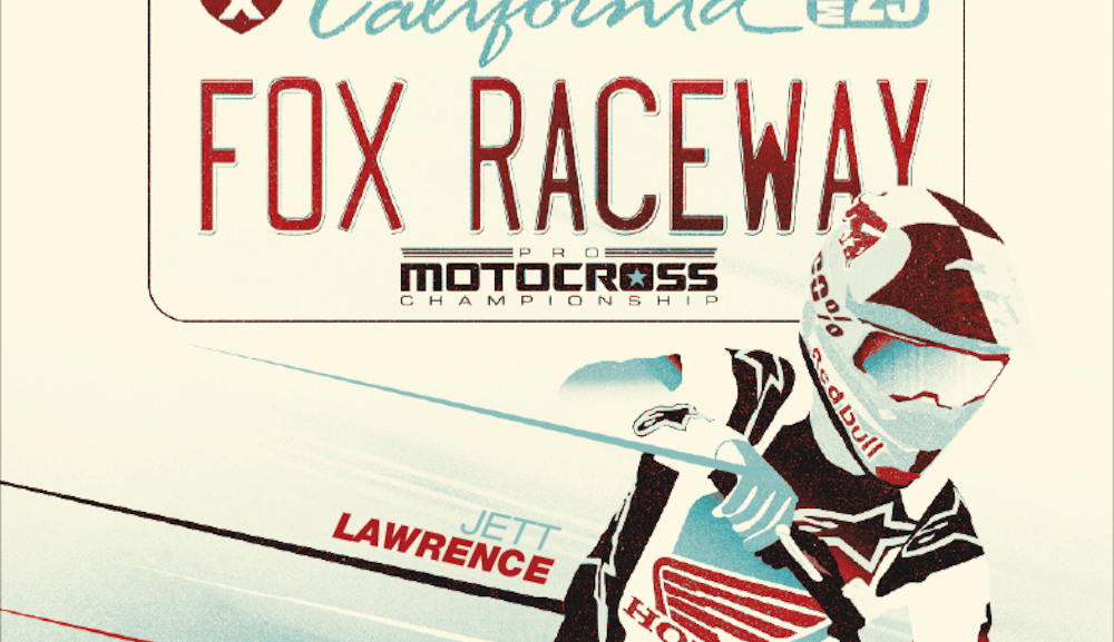 2025 Fox Raceway Event Sticker Available at Legends & Heroes of Motocross Tent this Weekend