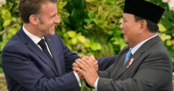 France, Indonesia call for Israeli-Palestinian progress as Macron visits
