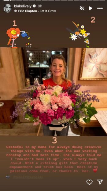 Blake Lively Pays Tribute to Her Mom Amid Justin Baldoni Battle