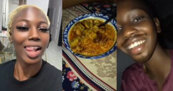 Lady shares how her mum showered praise on her 14-year-old brother for cooking beans and plantain while she was away (WATCH)