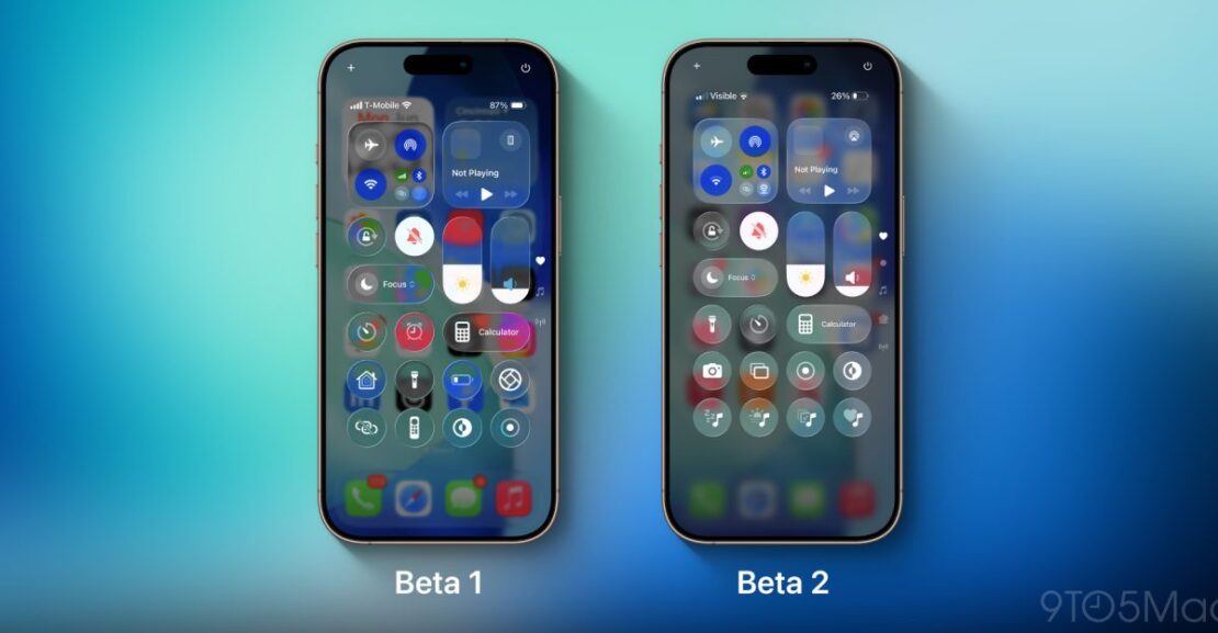 Apple tweaks Control Center visibility in iOS 26 beta 2