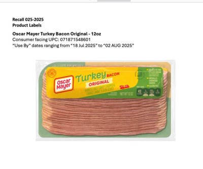 Kraft Heinz recalls 368,000 pounds of fully cooked turkey bacon