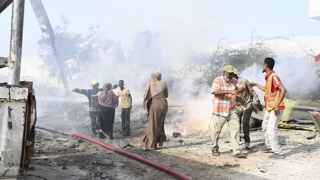 At least three killed after AU military helicopter crashes in Somalia’s Mogadishu airport