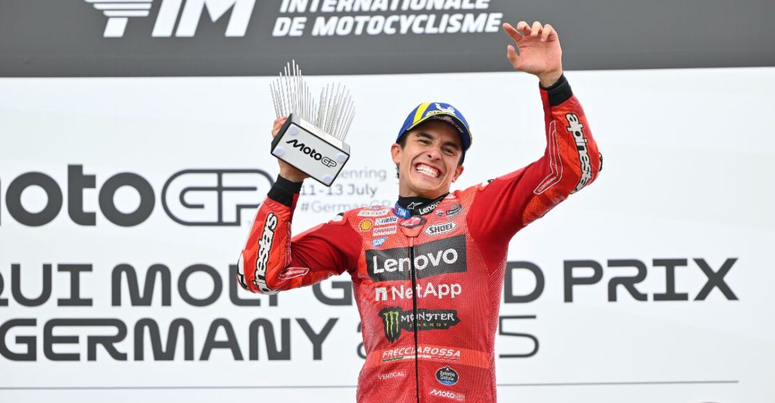 MotoGP: Magnificent Marquez reigns in Germany as podium contenders crash