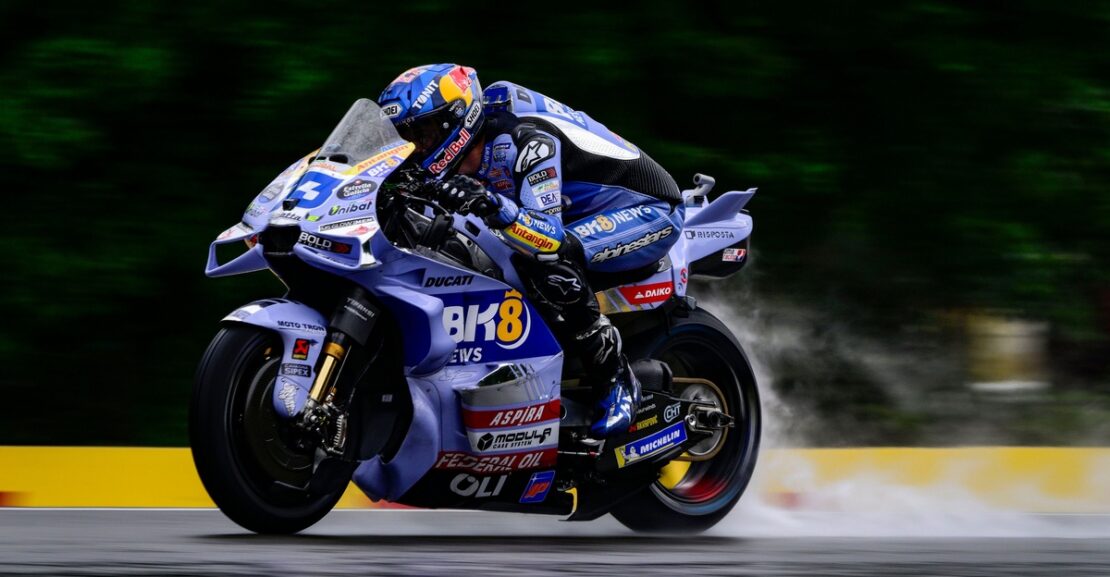 Alex Marquez scrapes into Q2 at MotoGP Czech Grand Prix after crash