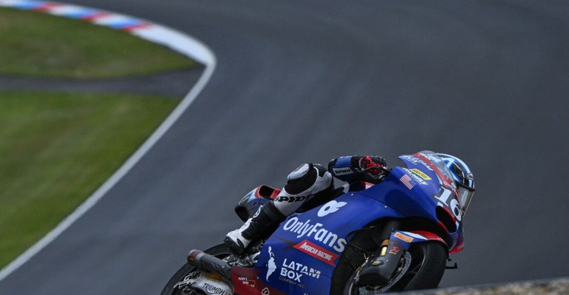 Moto2: Roberts leads home hero Salač in rainy Moto2 Brno Practice