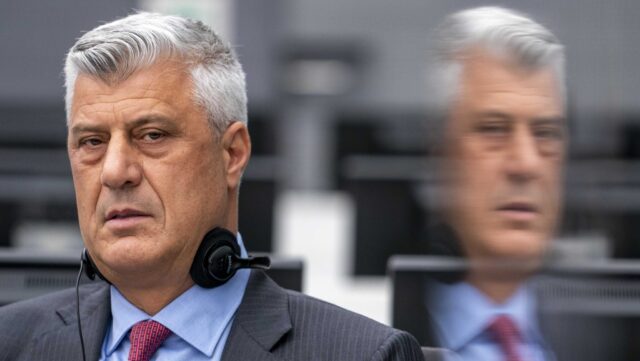 Kosovo’s Thaci Denies Feeling Betrayed by West Over War Crimes Trial