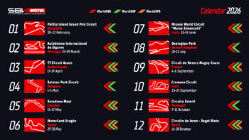 2026 WorldSBK calendar unveiled with new dates for classic rounds