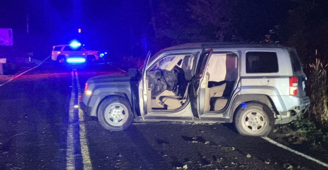 18-year-old passenger dies at scene of single-vehicle collision