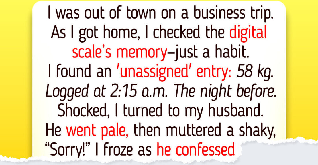 A Mysterious Weigh-In Showed Up on Our Scale—My Husband’s Confession Crushed Me