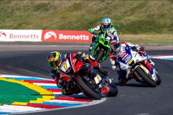 British Superbikes: Reigning champion Ryde on a roll to win Thruxton race one dogfight