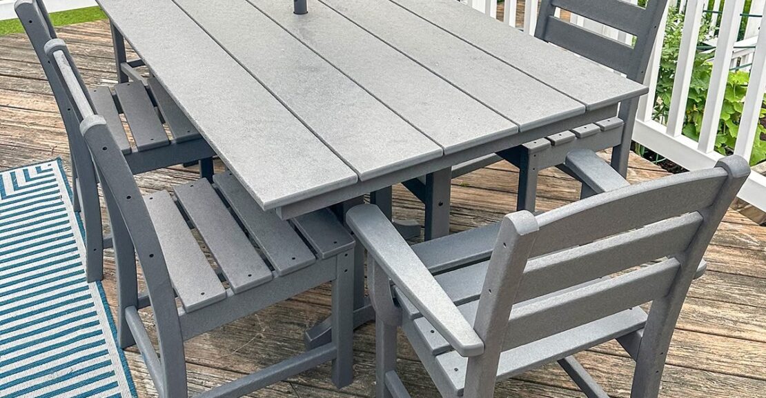 This Polywood Outdoor Dining Set Is the Best Patio Furniture I’ve Ever Bought
