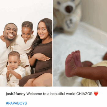 Comedian Josh 2funny and wife welcome third son
