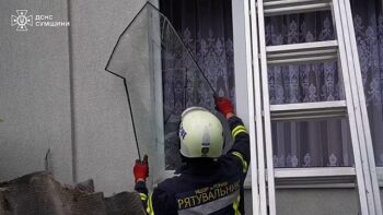 Homes destroyed and dozens injured in Russian drone barrage on Ukraine