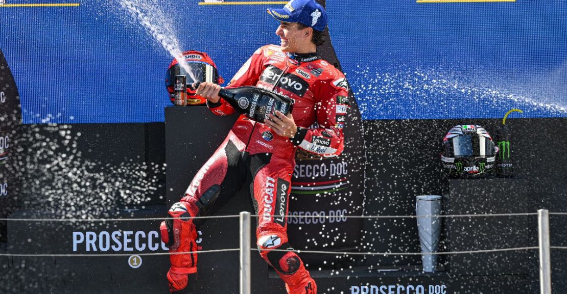 MotoGP: Marquez escapes Acosta and Bezzecchi to extend unbeaten run