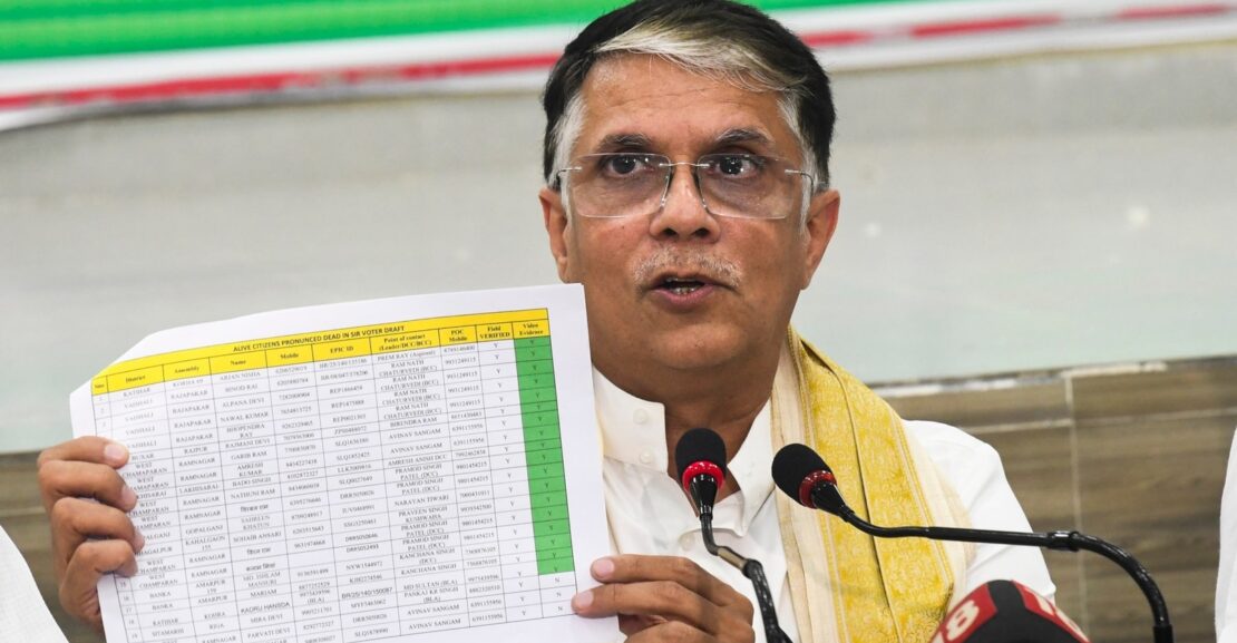 After Rahul Gandhi’s ‘hydrogen bomb’ warning, BJP targets Pawan Khera over ‘2 voter IDs’