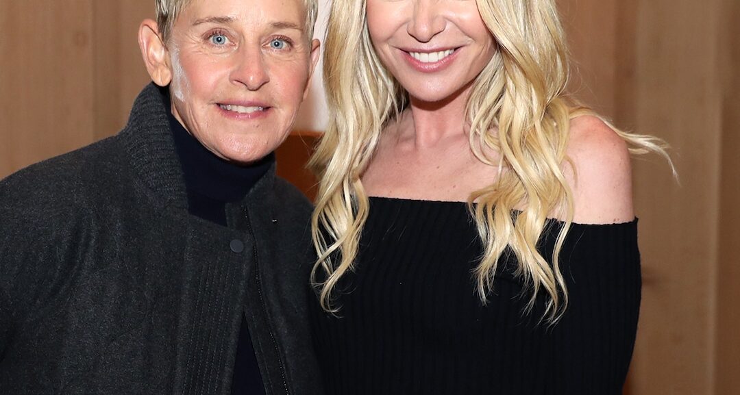 Ellen DeGeneres Debuts Darkest Hair Yet During Rare Public Outing