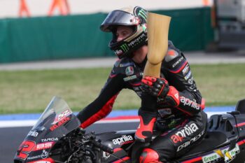 Marco Bezzecchi reveals story behind bizarre wooden leg celebration at Misano