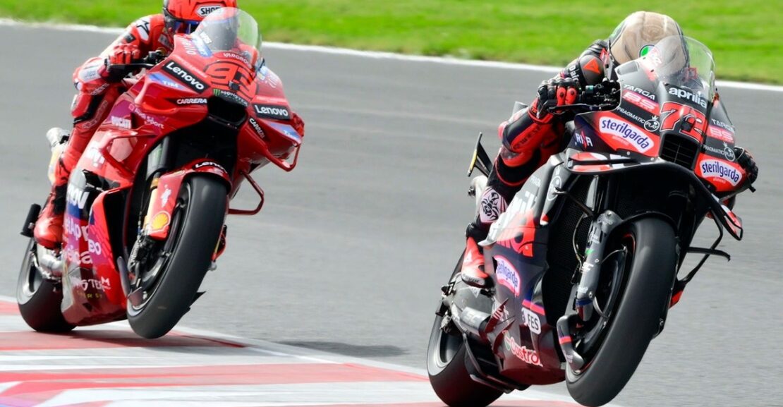 How Marc Marquez pressure forced Marco Bezzecchi into race-losing error in Misano MotoGP