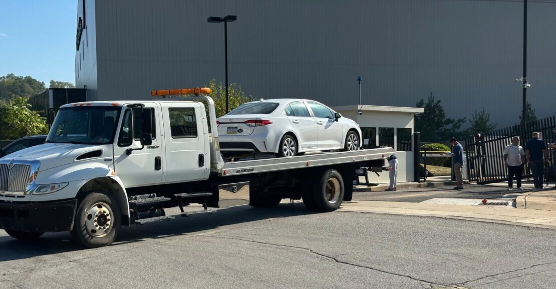 Suspect in custody after driver rams car into staffed security gate at FBI building in Pittsburgh