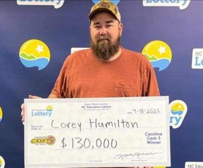 N.C. man wins $130,000 lottery prize in time for 40th birthday