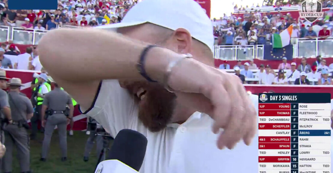 Shane Lowry bursts into tears after ‘hardest couple of hours of my life’ as Europe WIN Ryder Cup