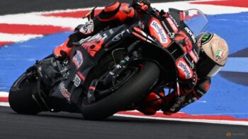 Aprilia’s Bezzecchi breaks lap record to clinch pole at Indonesian MotoGP