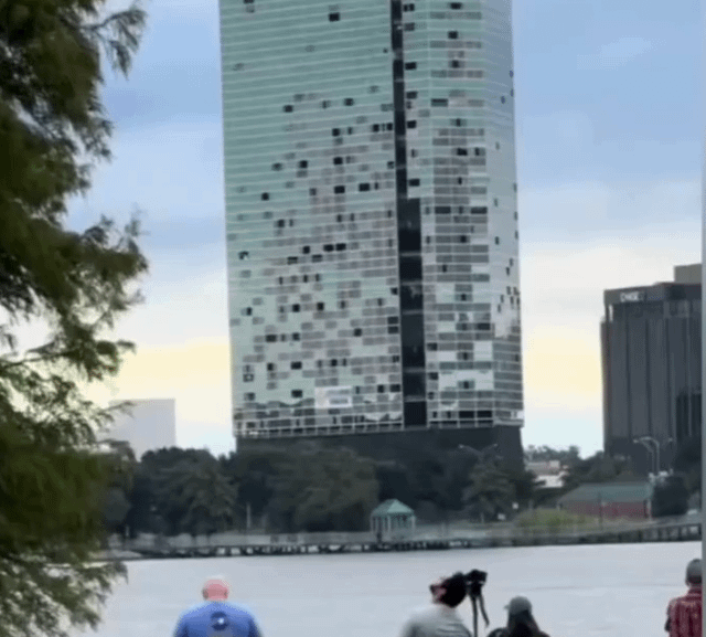 Capital One Tower Come Down in Seconds