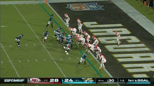 Trevor Lawrence falls down and takes it himself for the TD!