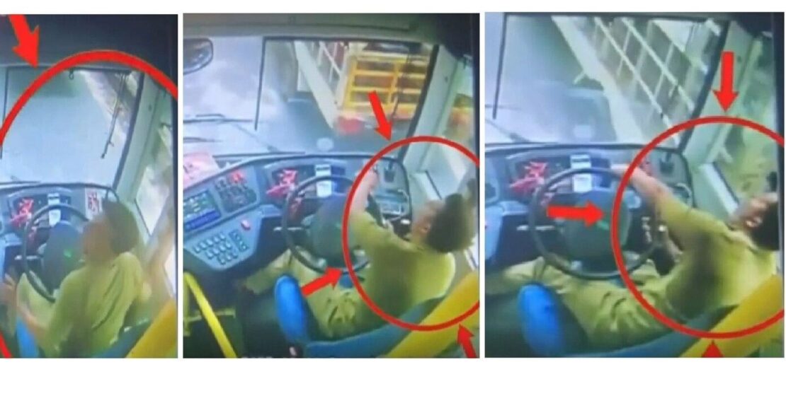 Bengaluru bus driver suffers seizure mid-route, loses control near Chinnaswamy Stadium, watch chilling video of crash