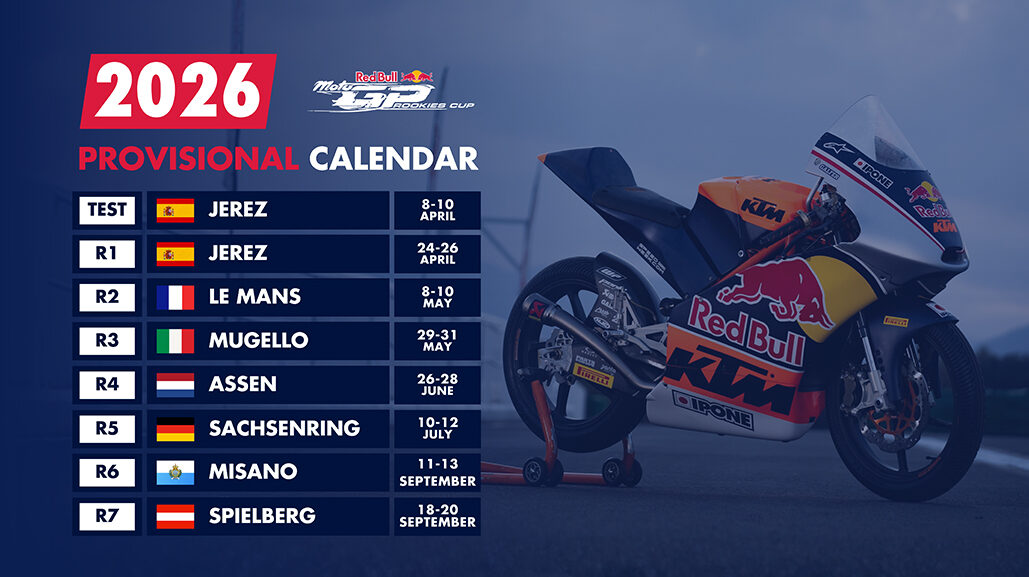 20th Red Bull MotoGP Rookies Cup season features 14 races