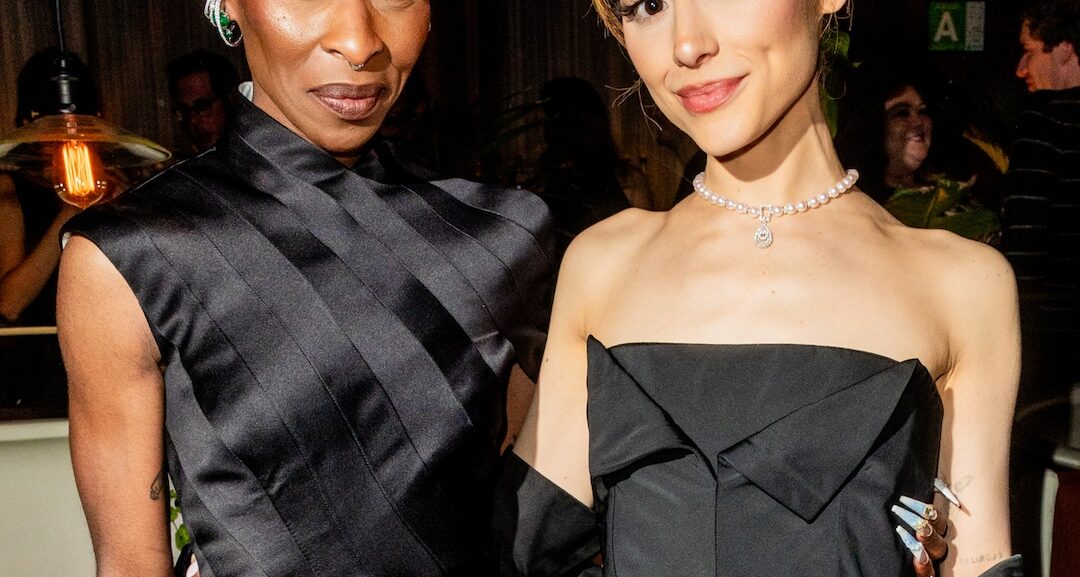 Cynthia Erivo Protects Ariana Grande From Fan at Wicked Premiere