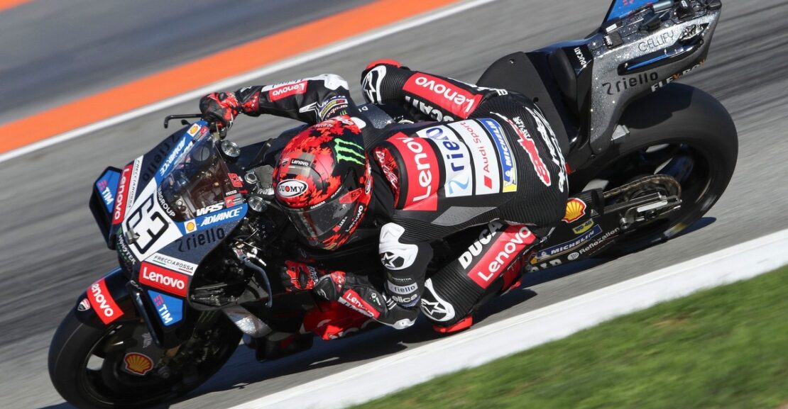 Francesco Bagnaia “happy” again after testing new Ducati MotoGP bike in Valencia