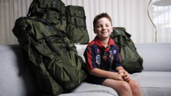 Darcy, 8, decided he wanted to help homeless people. And he did