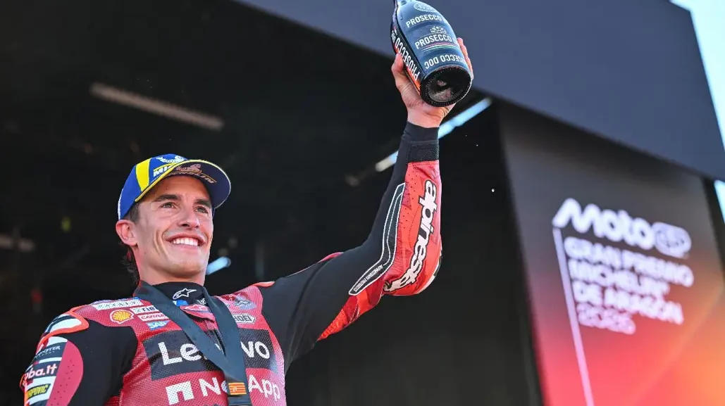 MotoGP: Marc Marquez retaliates to hold off Alex Marquez for Aragon gold